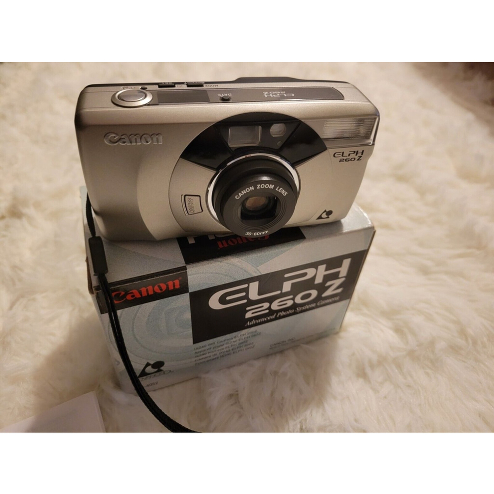 Canon ELPH 260Z IX 240 Camera 35mm Film Body# 7426572, Manual, New Battery